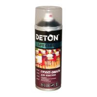 Черный, грунт-эмаль для пластика, аэрозоль, DETON Special, 520 мл