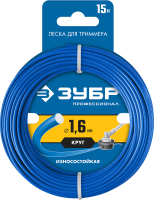Леска для триммера КРУГ 1.6 мм 15 м ЗУБР Профессионал 71010-1.6