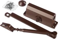 Дверной доводчик STAYER MAXComfort до 80 кг коричневый серебро 37917-80