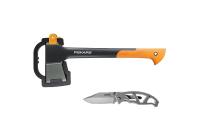 FISKARS Промо-набор лимитированной серии. Топор плотницкий малый + Складной нож Paraframe™
