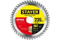 STAYER OPTIMA 235 x 32/30мм 36Т, диск пильный по дереву, оптимальный рез, 3681-235-32-36