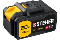 Аккумуляторная батарея STEHER 20В 4 Ач Li-Ion тип V1 V1-20-4