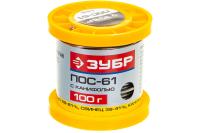 Припой ЗУБР 100гр 2мм трубка пос 61 55450-100-20C