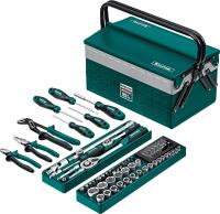 KRAFTOOL GRAND-99, 99 предм., (1/2″+1/4″), Универсальный набор инструмента (27978-H99)