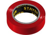 Изоляционная лента пвх STAYER Protect-10 15 мм х 10 м красная не поддерживает горение 12291-R