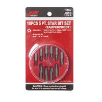 Набор бит 1/4" TORX ТS08-TS50 10 предметов в боксе JTCJTC