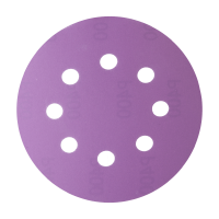 Абразивный круг на бумажной основе HANKO PP627 Purple Paper 125 мм, 8 отверстий