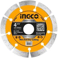 Диск алмазный сегментированный INGCO DMD011102M (10шт/металл. Футляр Уникальная цена за 1шт)