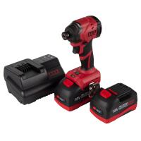 Аккумуляторный шуруповерт, ударный, 18 В, 4 предмета, кейс MIGHTY SEVEN DS-202A