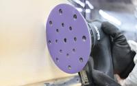 SANDWOX PURPLE диск на пленочной основе, циркониевый корунд Ø125мм, липучка, 8 отв.
