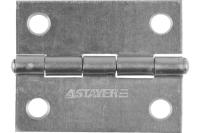 Карточная петля STAYER 50x38х1.25 мм цвет белый цинк 37611-50-1