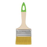 Кисть флейцевая, 70*8, натуральная щетина, пластиковая ручка, 10шт Сибртех