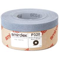 Шлифовальные полоски SMIRDEX NET Velcro 70мм x25м, без отверстий в рулоне