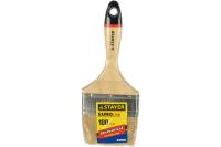 Плоская кисть STAYER Universal 100 мм 4" светлая натуральная щетина деревянная ручка 0102-100