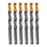 Сверло по металлу, 12 мм, HSS-Tin, Golden Tip, 6 шт. Denzel