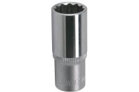 Jonnesway S04HD4725 Головка торцевая глубокая 12-гранная 1/2"DR, 25 мм