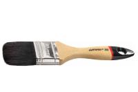Плоская кисть STAYER Universal 38 мм 1,5" чёрная натуральная щетина деревянная ручка 01022-038