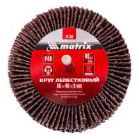 MATRIX Круг лепестковый для дрели, 80 х 40 х 6 мм