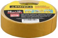 Двухсторонняя клейкая лента на тканевой основе STAYER 38 мм 10 м 1217-38-10