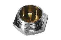 Заглушка GENERAL FITTINGS никелированная латунь, 6-ти гранная головка, наружная резьба, 1"
