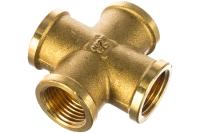 Крестовина GENERAL FITTINGS латунь, г/г/г/г, 1/2"