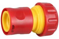 Быстросъёмный соединитель GRINDA GC-34A для шланга, 3/4", с автостопом 8-426330