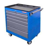 Открытая инструментальная тележка на колесах с пятью ящиками TORIN TIV7905P