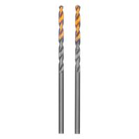 Сверло спиральное по металлу 2,5 x 57 мм, Р6М5, Golden Tip , 2шт. Denzel