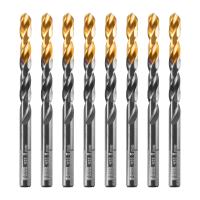 Сверло по металлу, 8 мм, HSS-Tin, Golden Tip, 8 шт. Denzel