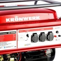 KRONWERK Генератор бензиновый LK 6500E, 5.5 кВт, 230 В, бак 25 л, электростартер