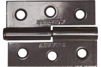Карточная петля STAYER 65x48x2.0 мм разъемная левая цвет коричневый 37613-65-3L