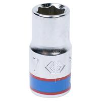 Головка торцевая стандартная шестигранная 1/4", 7 мм KING TONY 233507M