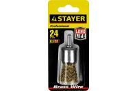 STAYER Ø 24 мм, щетка кистевая для дрели 35113-24