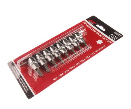 Набор бит-головок 3/8" TORX T15-T50 8 предметов JTCJTC