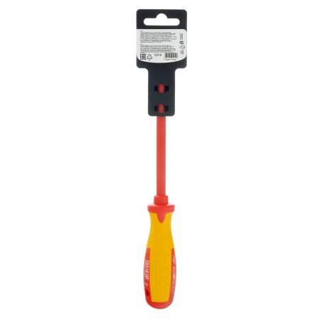 Отвертка Insulated, SL5.5 x 125 мм, CrMo, до 1000 В, двухкомпонентная рукоятка Matrix Professional
