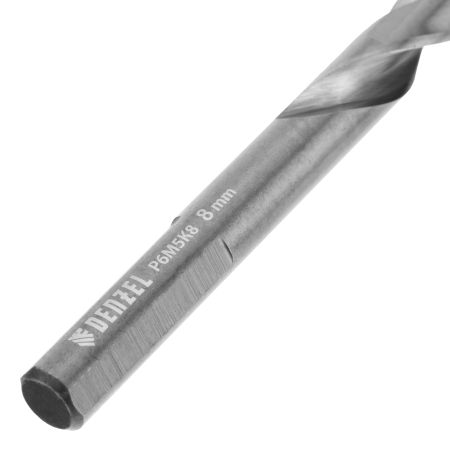 Набор сверл по металлу, 2-8мм, Р6М5К8-TiN, Golden Tip, 6 шт Denzel