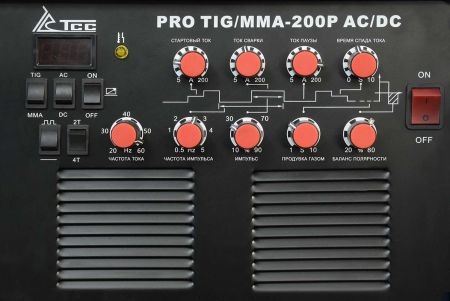 Аппарат TIG сварки алюминия TSS PRO TIG/MMA-200P AC/DC
