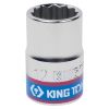 Головка торцевая стандартная двенадцатигранная 3/8", 12 мм KING TONY 333012M