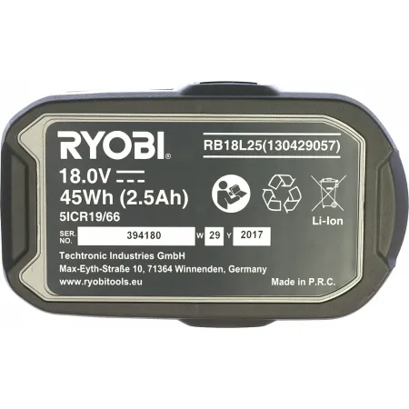 Аккумулятор ONE+ RB18L25 Ryobi