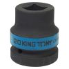 Головка торцевая ударная четырехгранная 1", 20 мм, футорочная KING TONY 851420M