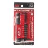 Набор бит 1/4" TORX с отверстием Т10Н-Т40Н с Г-образным держателем 8 предметов JTCJTC
