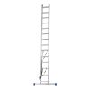 Лестница, 2 х 14 ступеней, алюминиевая, двухсекционная, Сибртех