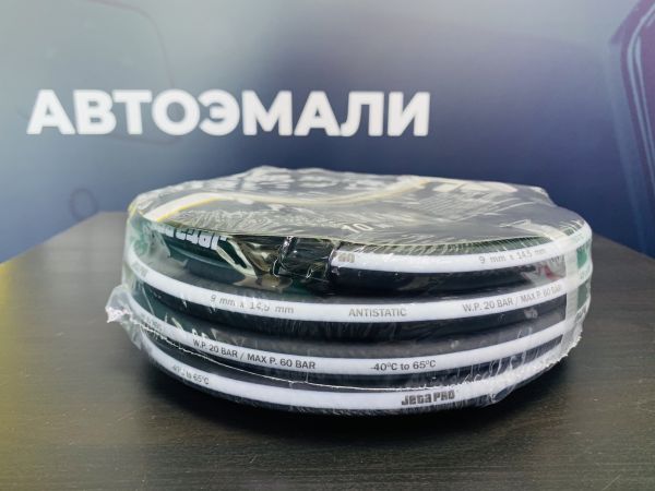 Гибкий антистатический ПВХ шланг для подачи сжатого воздуха, d 9x14,5мм, чёрный