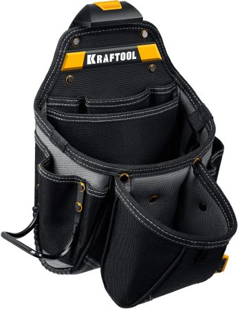 KRAFTOOL KBS-3 пояс монтажника, в комплекте: пояс монтажника, большая сумка, малая сумка (38762)