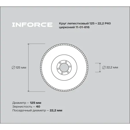 Лепестковый круг Inforce 11-01-616