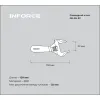 Компактный разводной ключ Inforce 06-05-97