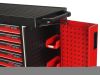 Тележка инструментальная 7 секций красная с двумя боковыми ящиками JTCJTC
