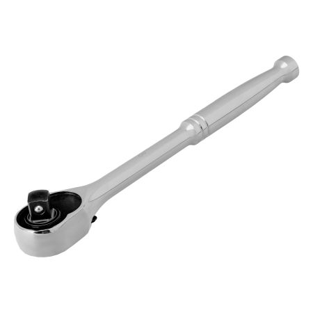 Ключ-трещотка 1/2", CrV, 120 зубьев, цельнометаллический, хром Gross
