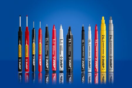 ЗУБР Колибри-20 красный, наконечник L 20 мм, ᴓ 2 мм, перманентный маркер для отверстийл (06328-3)