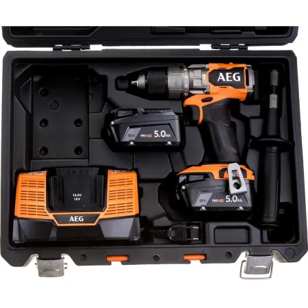 Ударная бесщеточная аккумуляторная дрель-шуруповерт BSB18C3BL-502C AEG